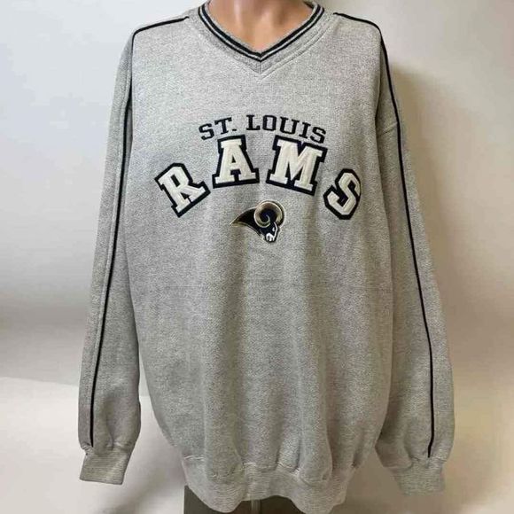 NFL Men's Gray St. Louis Rams Sweater Sweater Pullover- Size XL